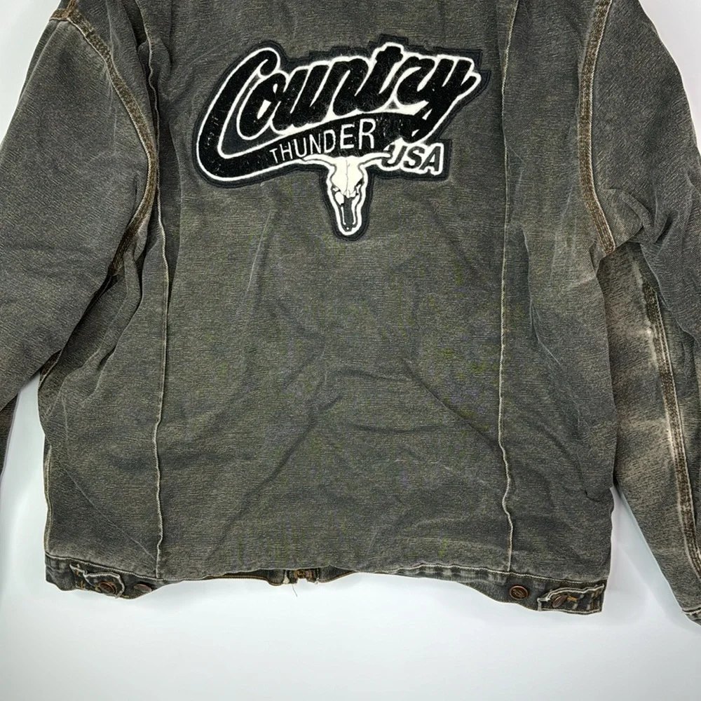 Vintage Dickies Country Thunder Jack Daniels Black Jacket XL Grunge